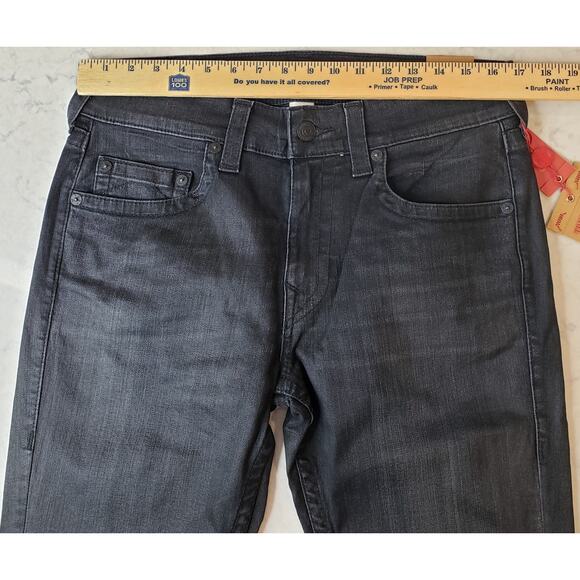 NWT TRUE RELIGION Straight No Flap Jeans Black Men's Size 33 ~ Style 101752 - Picture 9 of 12